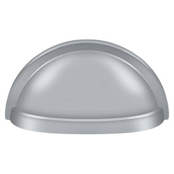 Deltana Oval Shell Handle Pull 3-1/2" Satin Chrome K43U26D - main