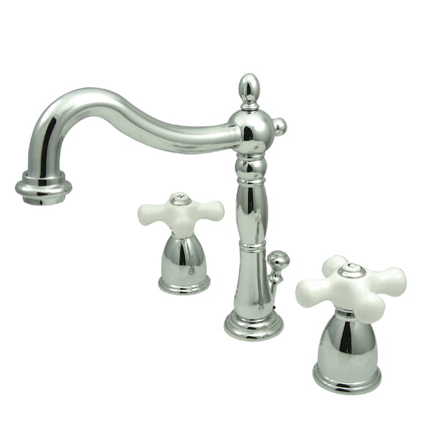 Heritage Dual Handle KB1971PX 8" Widespread Lavatory Faucet w, 8" to 16" Mount, Polished chrome 3 Hole KB1971PX - main