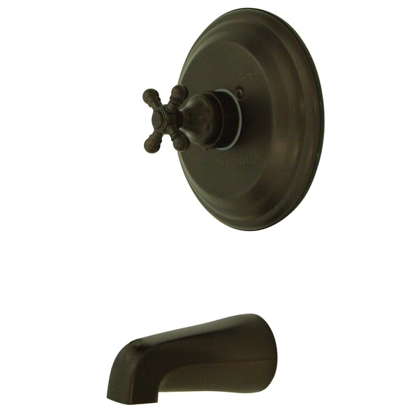 Kingston Brass Tub and Shower Faucet, Standard, 2, Wall Mount, Oil Rubbed Bronze KB2635BXTO - main