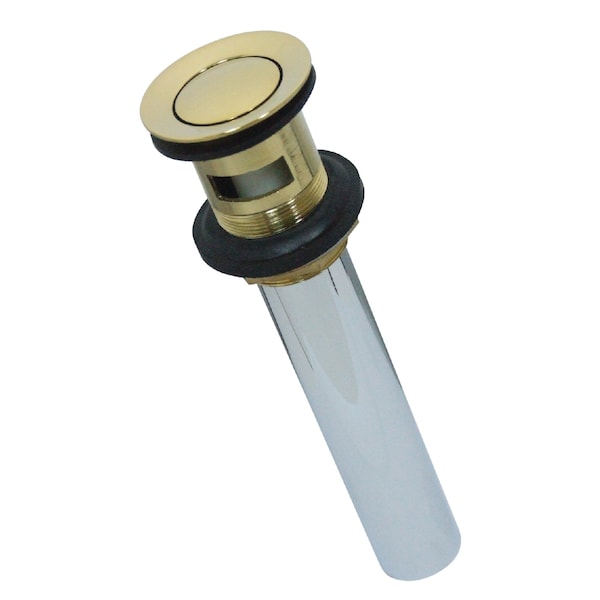 Kingston Brass Brass, Bathroom Sink Drain, Push Pop-Up Drain with Overflow KB8102 - main