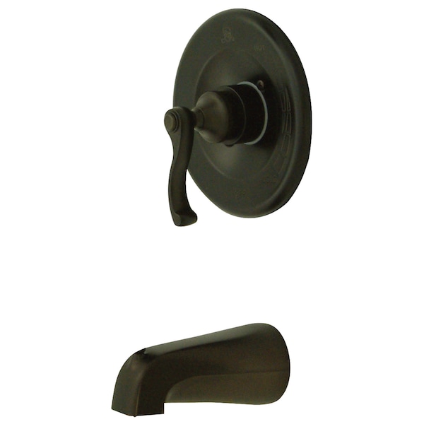 Kingston Brass Tub and Shower Faucet, Standard, 2, Wall Mount, Oil Rubbed Bronze KB8635FLTO - main