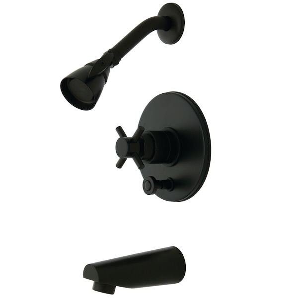Kingston Brass Tub and Shower Faucet, Standard, 3, Wall Mount, Oil Rubbed Bronze KB86950DX - main