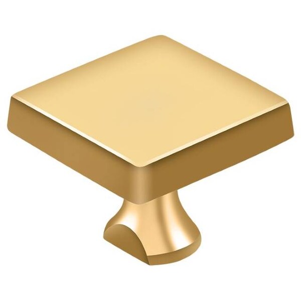 Deltana Solid Brass Square Knob For Heavy Duty Bolt Lifetime Brass KBSCR003 - main