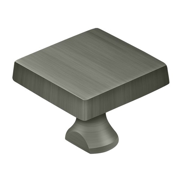 Deltana Solid Brass Square Knob For Heavy Duty Bolt Antique Nickel KBSU15A - main
