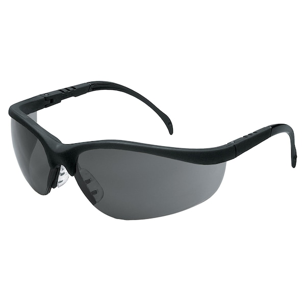 Mcr Safety Klondike (KD1), Safety Glasses, Anti-Scratch, Gray Lens, Black Frame, Half Frame KD112 - main