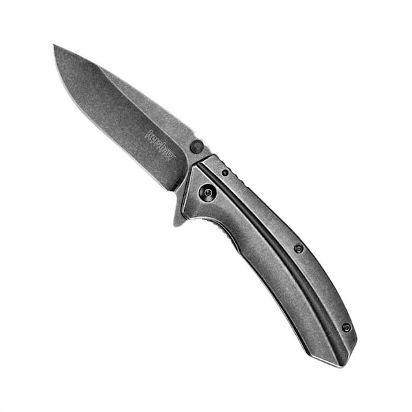 Kershaw Folding Knife, Blackwash Finish 1306BW Zoro
