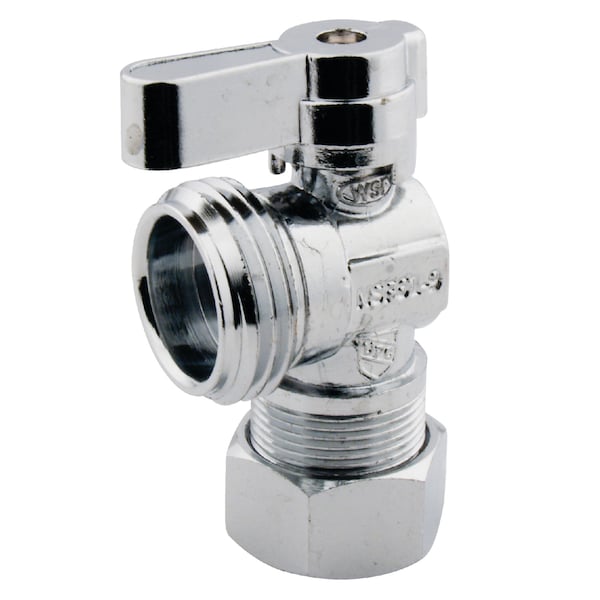 Kingston KF1200 5/8" OD Comp X 3/4" Hose Thread Angle Shut Off Valve