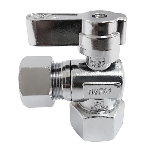 Kingston Brass KF4440 1/2 Fip X 1/2 OD Comp Angle Stop Valve KF4440 - main