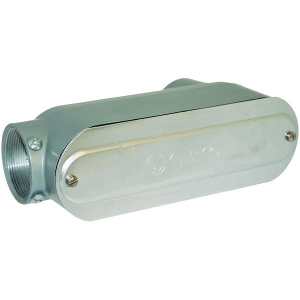 Hubbell Killark Conduit Fitting 1-1/2", Set Screw, Aluminum, Zinc Plated, Gray COLB-5CG - main