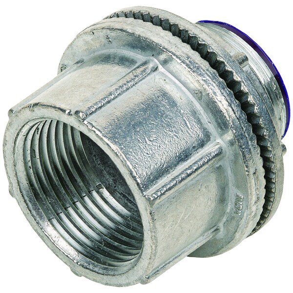 Hubbell Killark Conduit Fitting Grounding Hub, 1-1/4 in, Zinc Alloy, Plain, Gray WH-4 - main