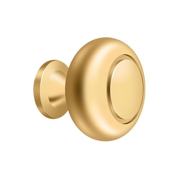 Deltana Knob Round Groove Lifetime Brass KR119CR003