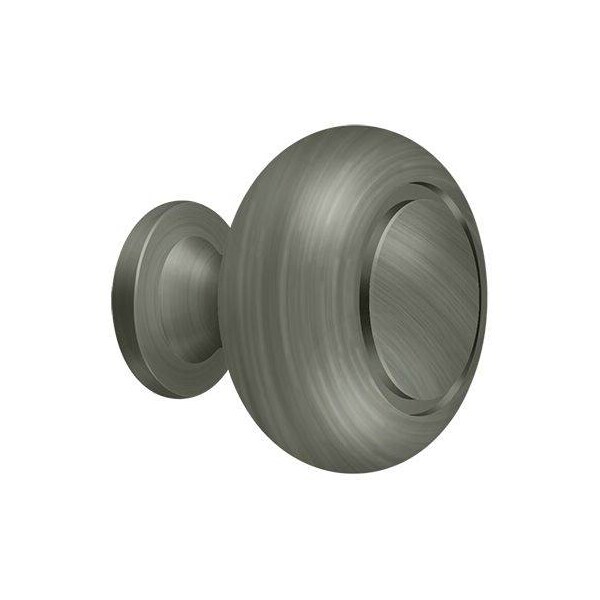 Deltana Knob Round Groove Antique Nickel KR119U15A