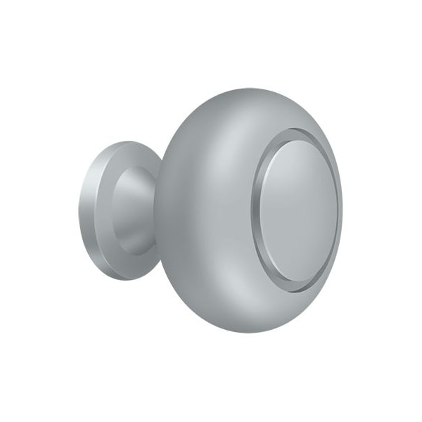 Deltana Knob Round Groove Satin Chrome KR119U26D - main