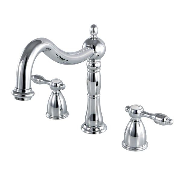 Kingston Brass Roman Tub Faucet, Polished Chrome, Deck Mount KS1341TAL - main