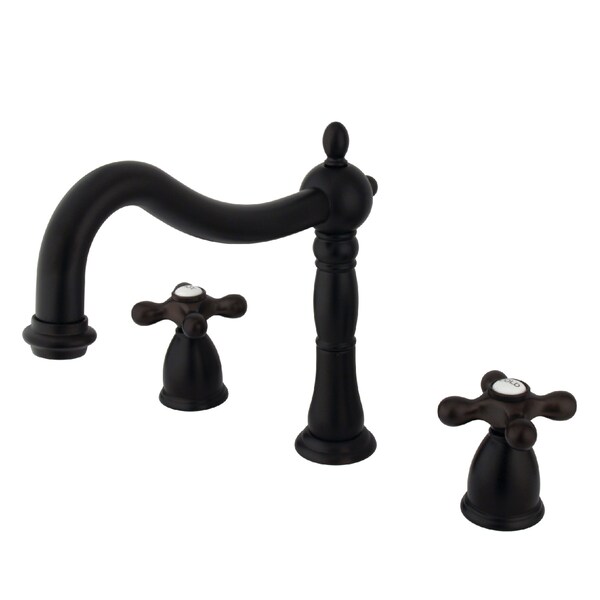 Kingston Brass KS1345AX Roman Tub Filler with Metal Cross Handle KS1345AX - main