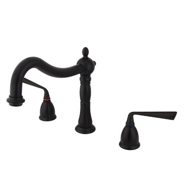 Kingston Brass Roman Tub Faucet, Oil Rubbed Bronze, Deck Mount KS1345ZL - main