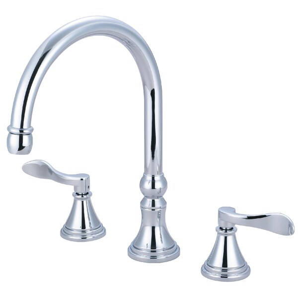 Kingston Brass Roman Tub Faucet, Polished Chrome, Deck Mount KS2341DFL - main