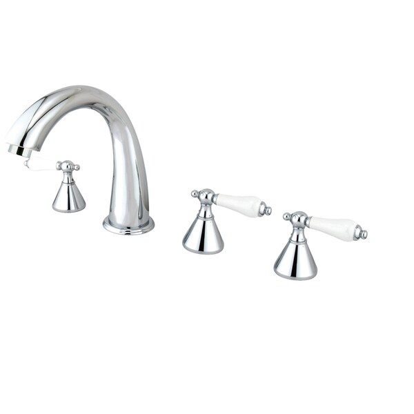 Kingston Brass Roman Tub Faucet, Polished Chrome, Deck Mount KS23615PL - main