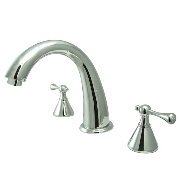 Kingston Brass Roman Tub Faucet, Polished Chrome, Deck Mount KS2361BL - main