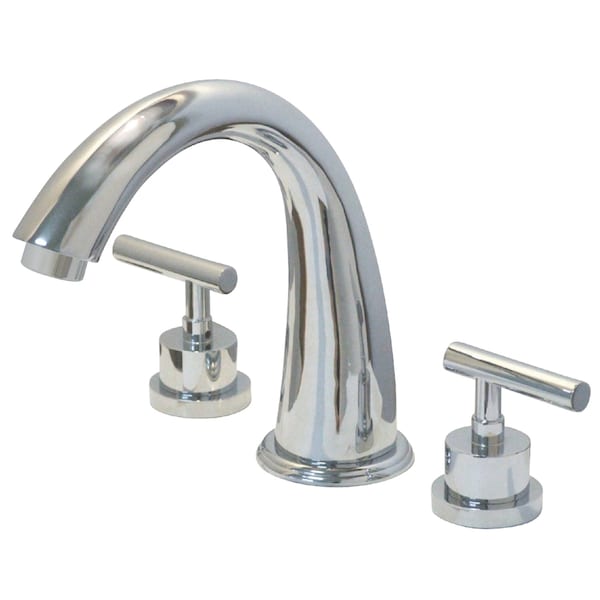 Kingston Brass Roman Tub Faucet, Polished Chrome, Deck Mount KS2361CML - main