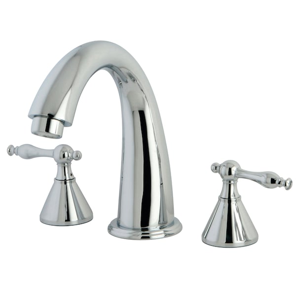 Kingston Brass Roman Tub Faucet, Polished Chrome, Deck Mount KS2361NL - main
