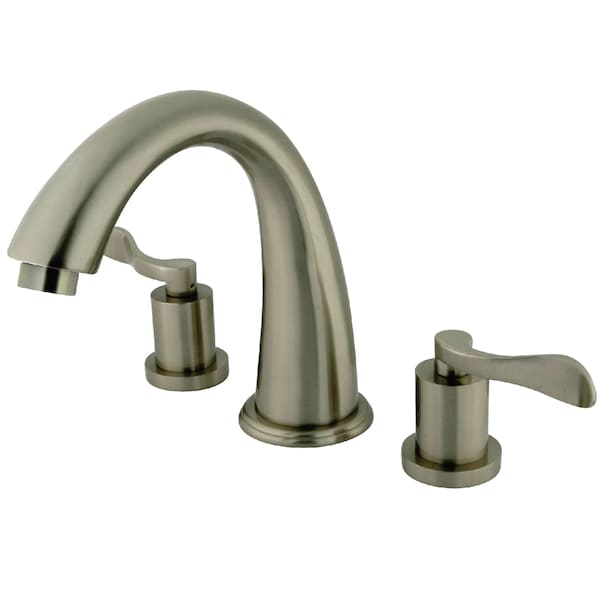 Kingston Brass Roman Tub Faucet, Brushed Nickel, Deck Mount KS2368DFL - main
