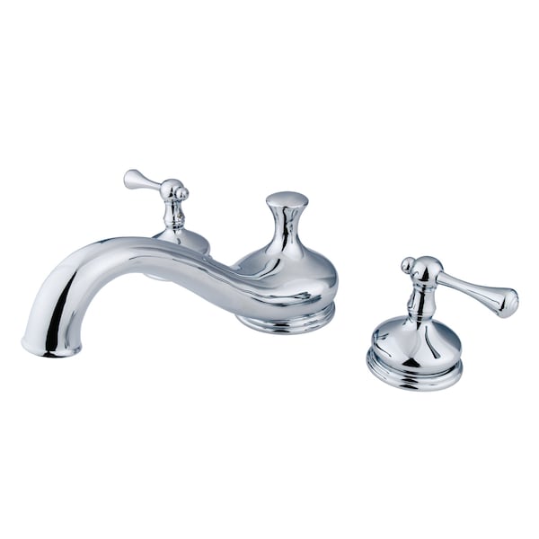 Kingston Brass Roman Tub Faucet, Polished Chrome, Deck Mount KS3331BL - main