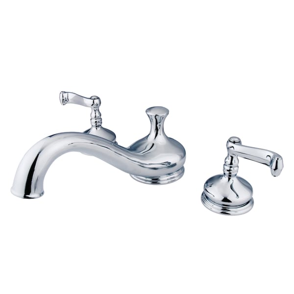 Kingston Brass Roman Tub Faucet, Polished Chrome, Deck Mount KS3331FL - main