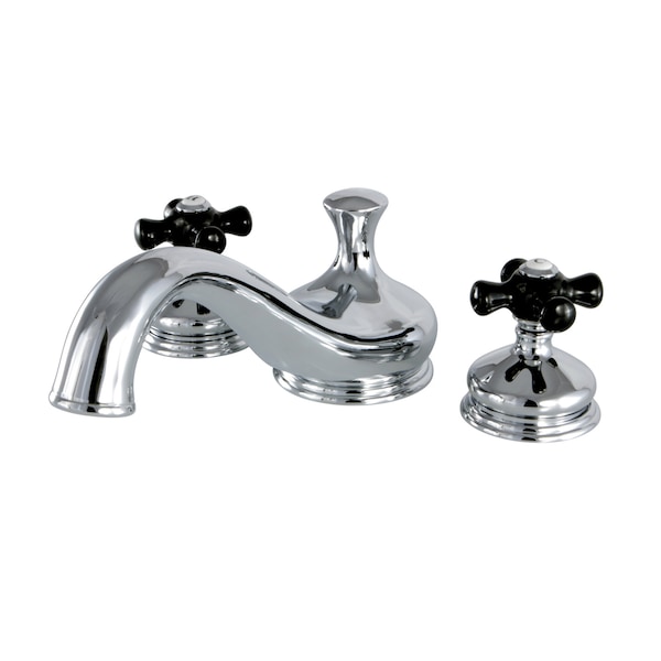 Kingston Brass KS3331PKX Roman Tub Filler with Cross Handle KS3331PKX - main