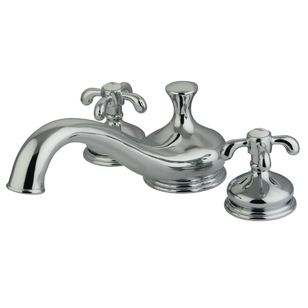 Kingston Brass Roman Tub Faucet, Polished Chrome, Deck Mount KS3331TX - main