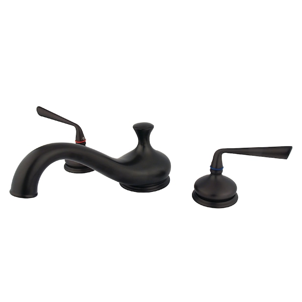 Kingston Brass Roman Tub Faucet, Oil Rubbed Bronze, Deck Mount KS3335ZL - main