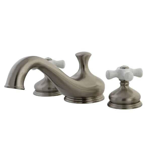 Kingston Brass KS3338PX Roman Tub Filler Porcelain Cross Handle KS3338PX - main