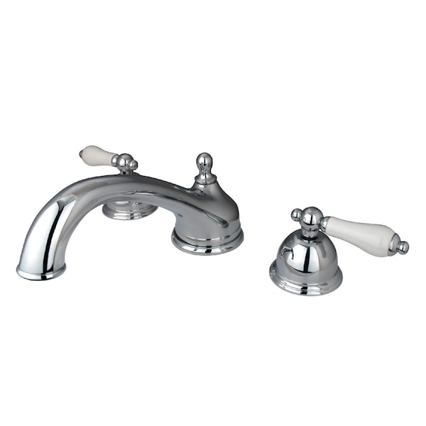 Kingston Brass Roman Tub Faucet, Polished Chrome, Deck Mount KS3351PL - main