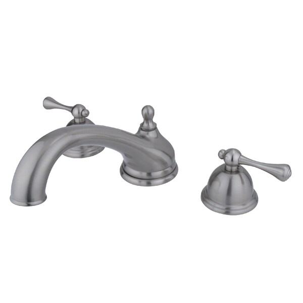 Kingston Brass Roman Tub Faucet, Brushed Nickel, Deck Mount KS3358BL - main