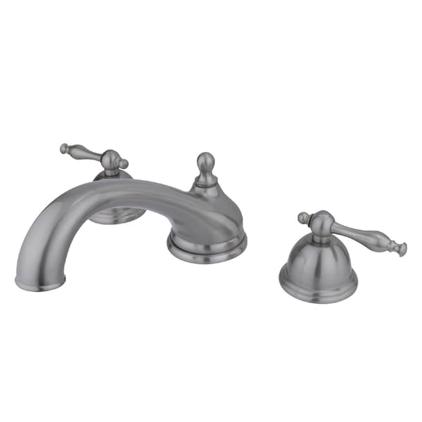 Kingston Brass Roman Tub Faucet, Brushed Nickel, Deck Mount KS3358NL - main