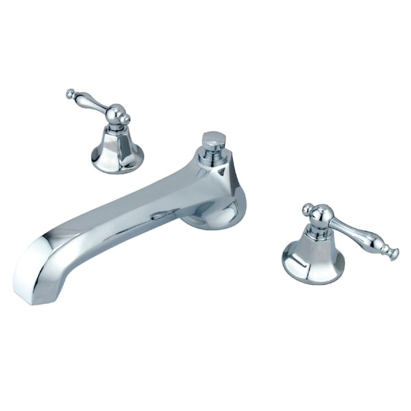 Kingston Brass Roman Tub Faucet, Polished Chrome, Deck Mount KS4301NL - main