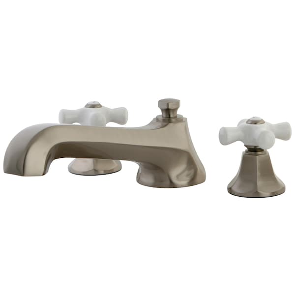 Kingston Brass KS4308PX Roman Tub Filler Porcelain Cross Handle KS4308PX - main