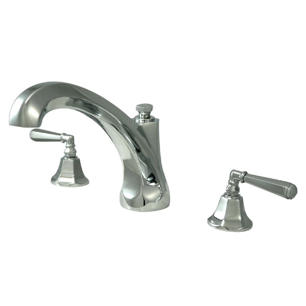 Kingston Brass Roman Tub Faucet, Polished Chrome, Deck Mount KS4321HL - main