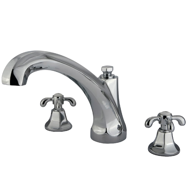 Kingston Brass Roman Tub Faucet, Polished Chrome, Deck Mount KS4321TX - main