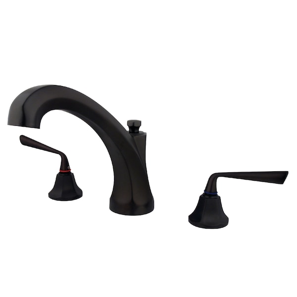 Kingston Brass Roman Tub Faucet, Oil Rubbed Bronze, Deck Mount KS4325ZL - main