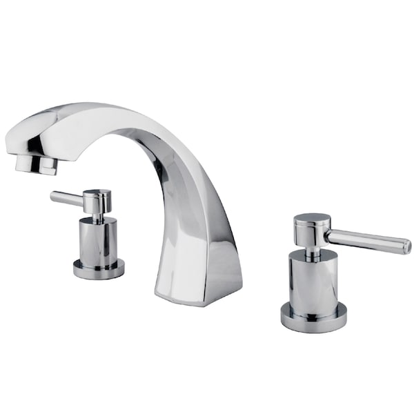 Kingston Brass Roman Tub Faucet, Polished Chrome, Deck Mount KS4361DL - main