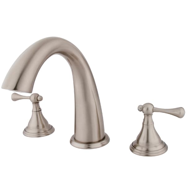 Kingston Brass Roman Tub Faucet, Brushed Nickel, Deck Mount KS5368BL - main