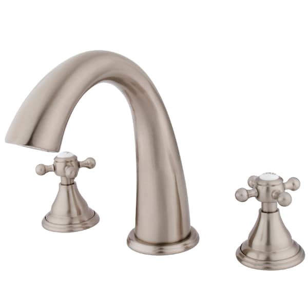 Kingston Brass Roman Tub Faucet, Brushed Nickel, Deck Mount KS5368BX - main