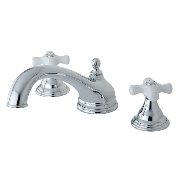 Kingston Brass Roman Tub Faucet, Polished Chrome, Deck Mount KS5531PX - main