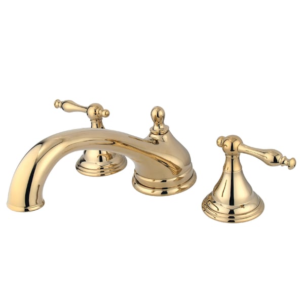 Kingston Brass Roman Tub Faucet, Polished Brass, Deck Mount KS5532NL - main