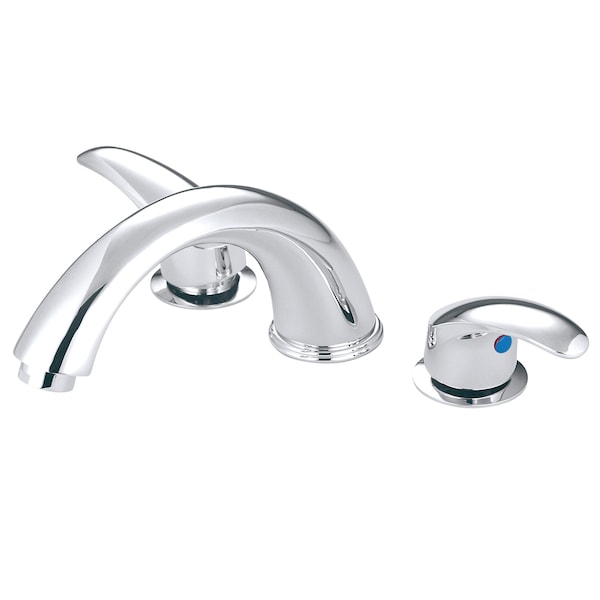Kingston Brass Roman Tub Faucet, Polished Chrome, Deck Mount KS6361LL - main