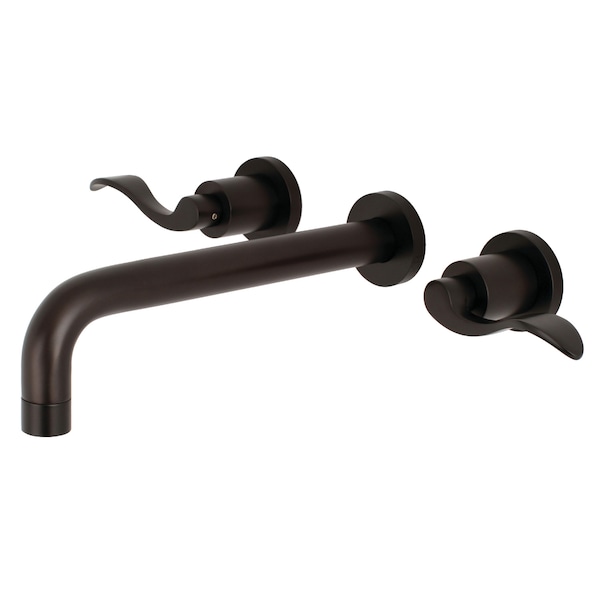 Kingston Brass Roman Tub Faucet, Oil Rubbed Bronze, Wall Mount KS8025DFL - main
