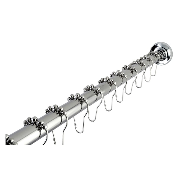 Kingston Brass KSR601 72" Adjustable Stainless Steel Shower Curtain Rod