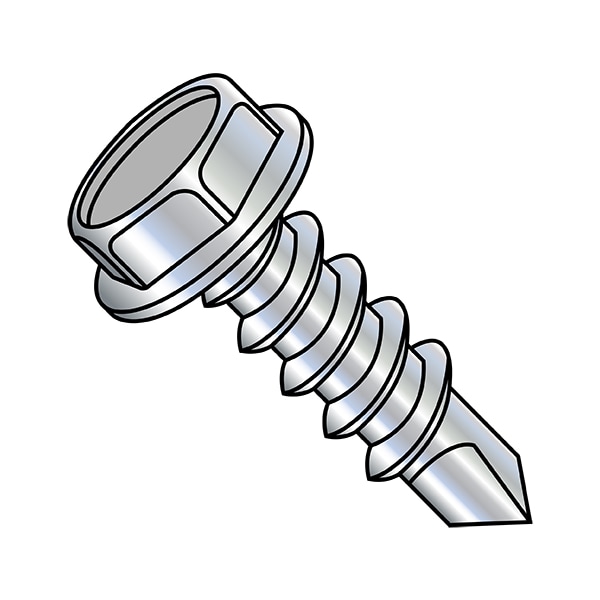 Zoro Select Self-Drilling Screw, 3/8