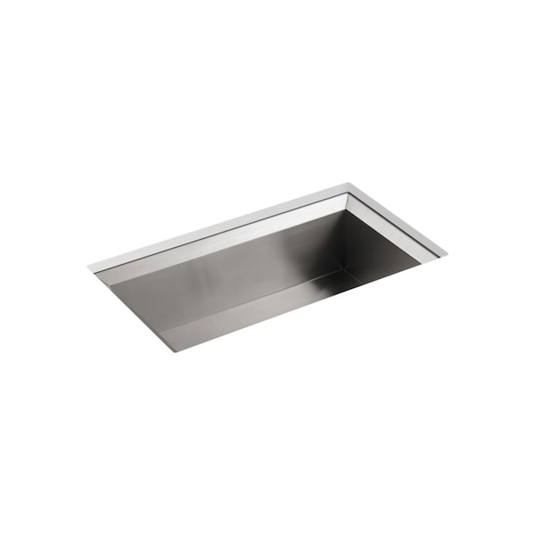 Kohler Poise Undercounter Single-Basin Kitch, Undermount Mount, 0 Hole, Stainless 3387-NA - main